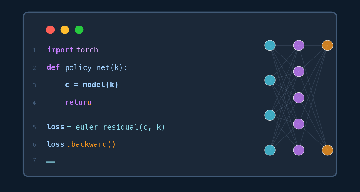 Teaching — code and neural networks